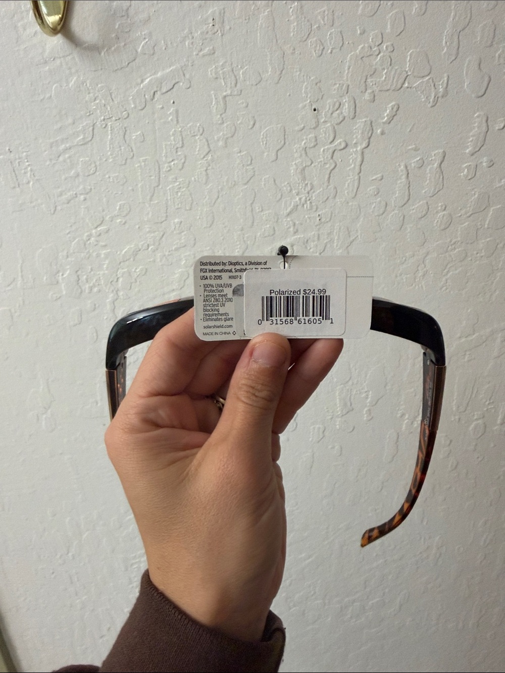 Solar shield polarized fits over glasses medium NWT - Picture 3 of 4